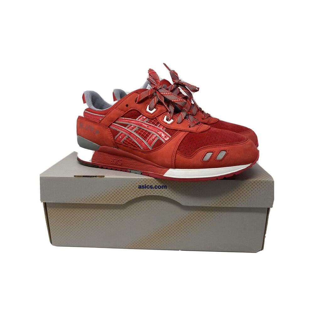 ASICS GEL LYTE III RED NICE KICKS DAVIDZ RONNIE FIEG Kith Limited to 250 RARE